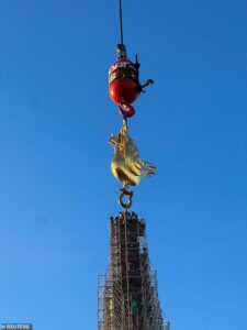 Phoenix being installed at Notre Dame (Reuters)